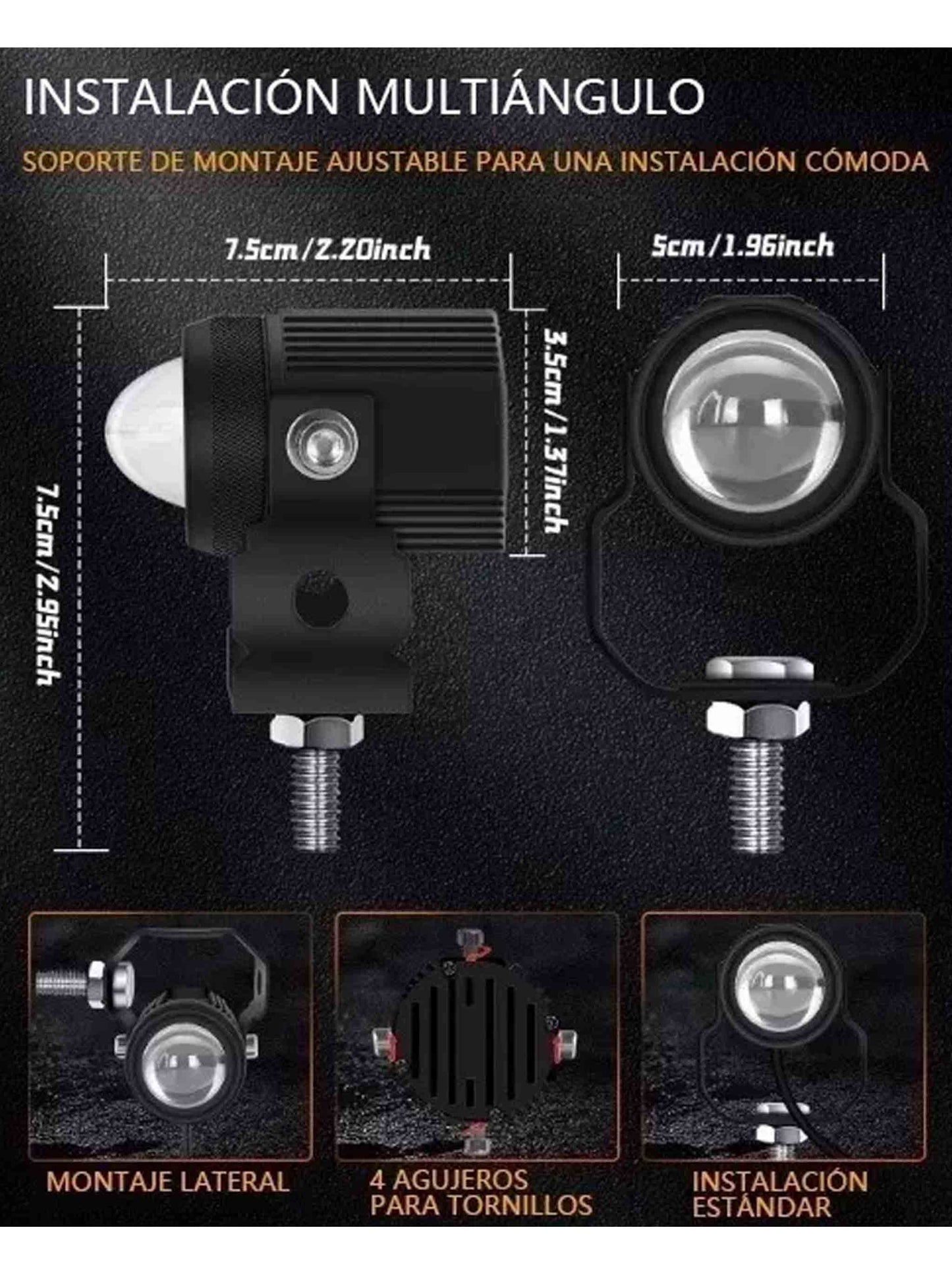 Faro led de Lupa ojo de ángel