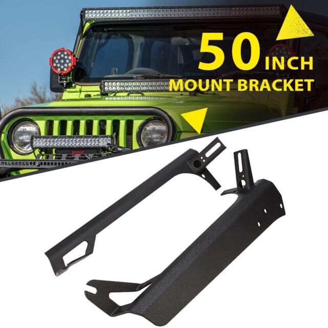 Bases Para Barra Led 50''a 52'' Jeep Wrangler Tj (1997-2006)