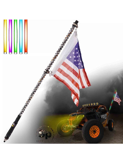 Antena Led Rgb Bluetooth De 90 Cm Jeep