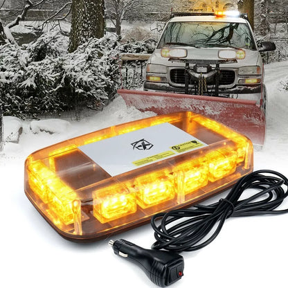 Torreta Led Blanco/ámbar 12/24v 36 Leds Autos De Seguridad