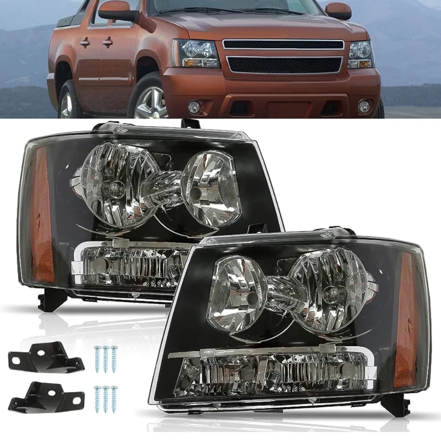 Par Faros Chevrolet Avalanche, Suburban, Tahoe 2007 Al 2014