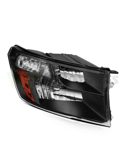 Par Faros Dodge Ram 1500-3500 2009-2018 carcasa negra
