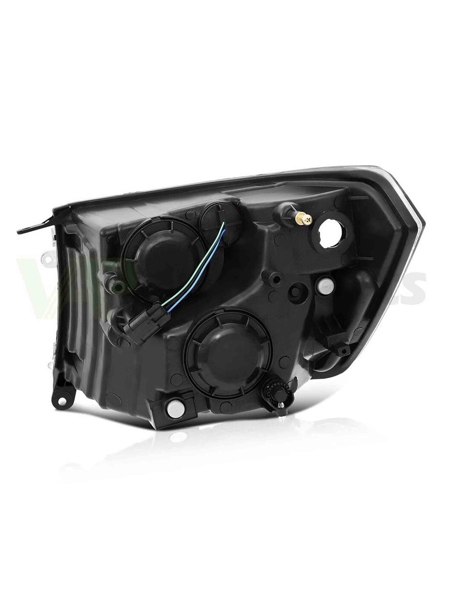 Par Faros Dodge Ram 1500-3500 2009-2018 carcasa negra